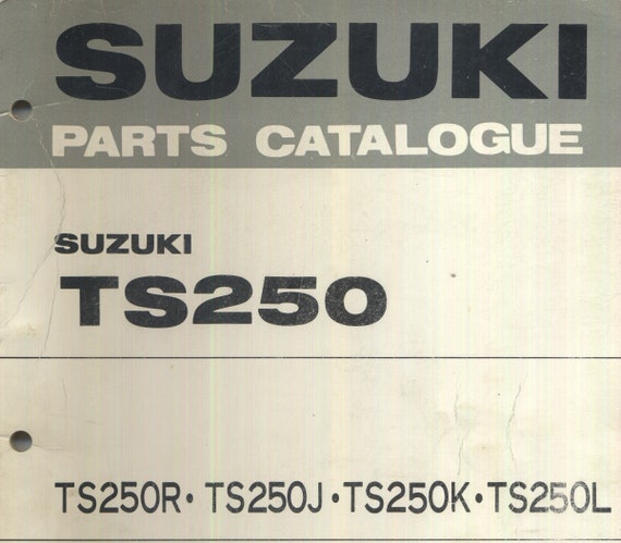 Suzuki TS250 R J K L (71-74) Parts List Catalogue Book Manual TS