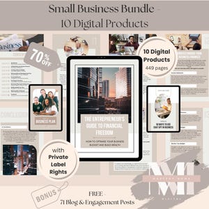 Digital Business Bundle PLR, Canva Templates to sell online, Instagram Posts, CV Templates, PLR Ebooks, Social Media Kit, Passive Income