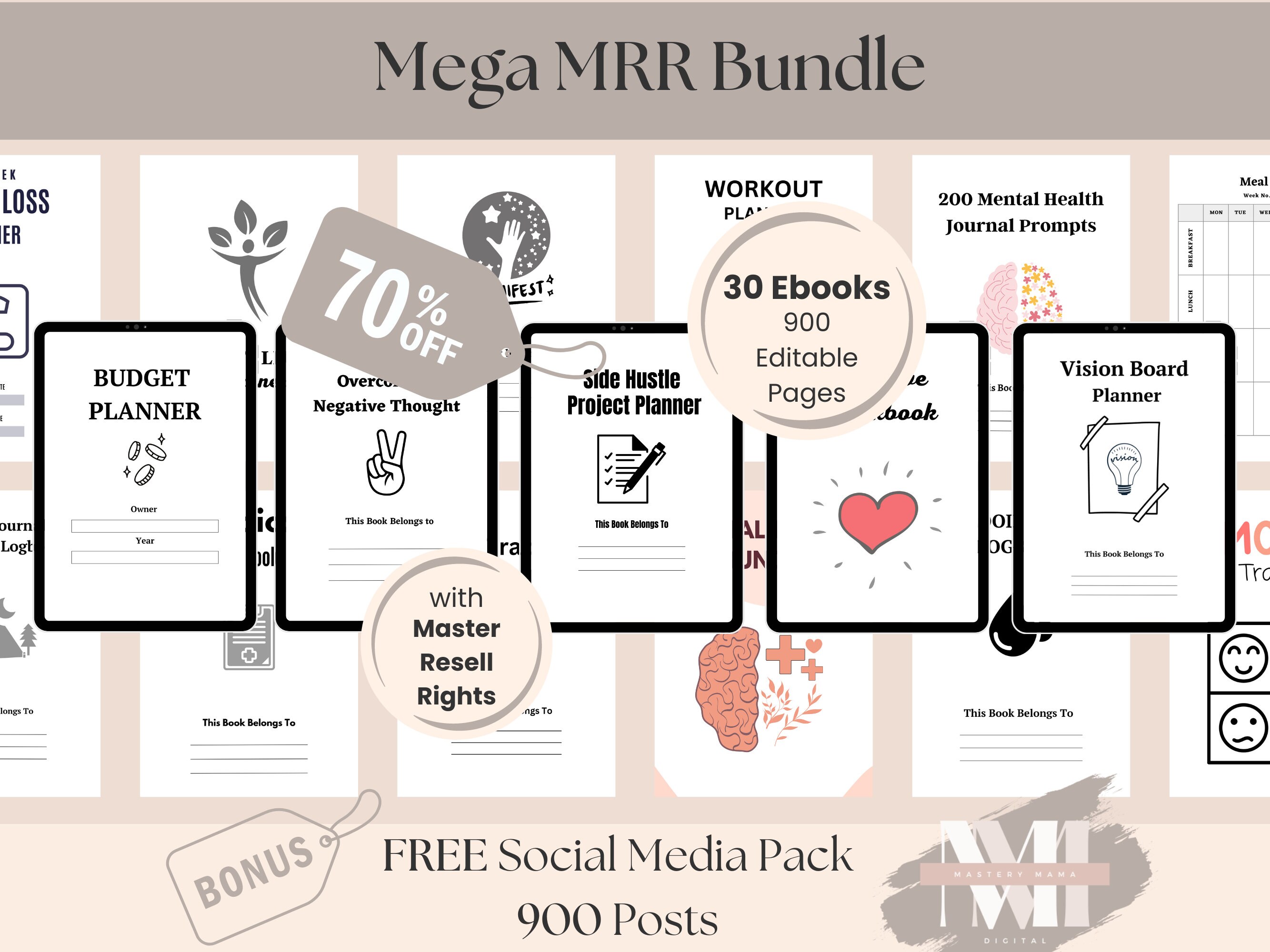 Faceless Digital Marketing Guide Ebook Bundle With Master Resell Rights ...