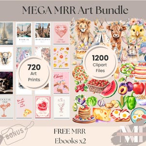 Master Resell Rights Art, Done For You Clipart to sell, Digital Bestsellers with PLR, clip art image files, Art Printables Passive Income