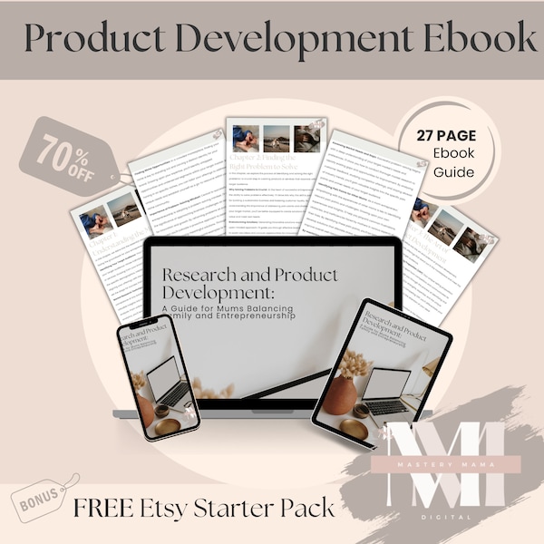 Research and Product Development Guide, Ebook for Business Start-up Moms, Small Business Plan for Mums, Selling online Guide for Mumpreneurs