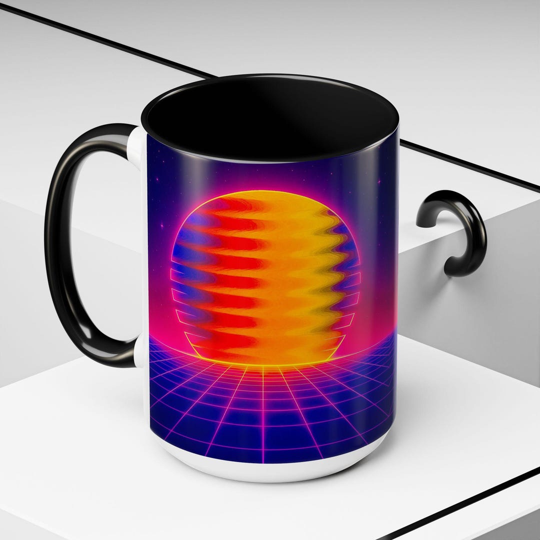 Chromatic Flow Collection Accent Coffee Mug | Fluid Energy Kinetic ...