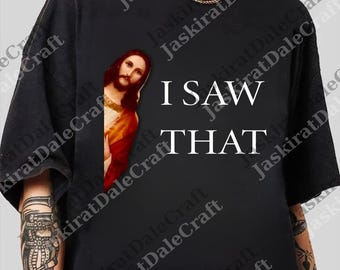 Jesús divertido png, Cristiano divertido digital, Vi ese regalo de Jesús png