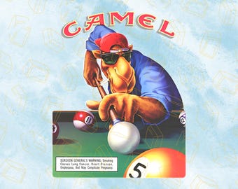 File PNG retrò del 1988 per il 75° compleanno delle sigarette Joe Camel, download digitale vintage, logo classico del tabacco per sublimazione
