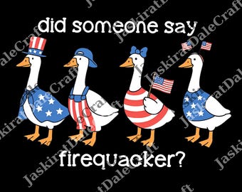 America Firequacker Goose png, Did Someone Say Firequacker png, Party In The USA png, Summer American Animal png