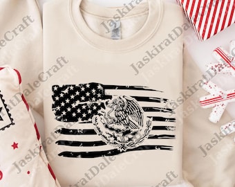 Meksykańska Amerykańska Flaga png, Cyfrowa Flaga USA Meksyk dla Amerykańskich Meksykanów, Mężczyzn i Kobiet, Zabawne Patriotyczne png, Dumny Amerykanin Meksykanin png