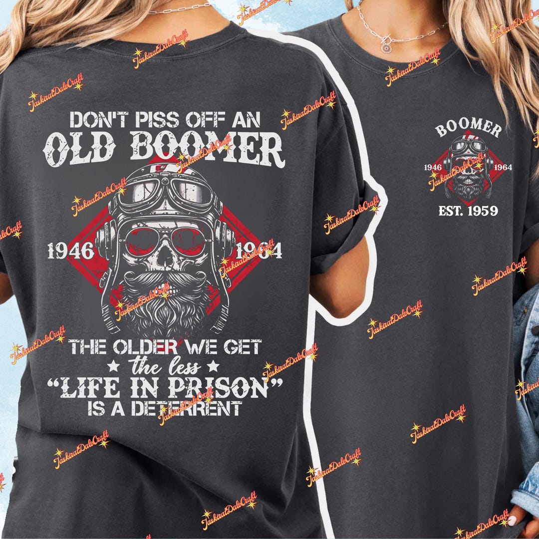 Grumpy Boomer Personalized Baby Boomer Don't Mess With Grumpy Old Man Png, Funny Baby ...