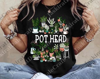 Cabeza de maceta vintage png, regalo divertido para amantes de las plantas, humor de jardinero png, cabeza de maceta digital, amante de las plantas png, jardinero png, suculenta png