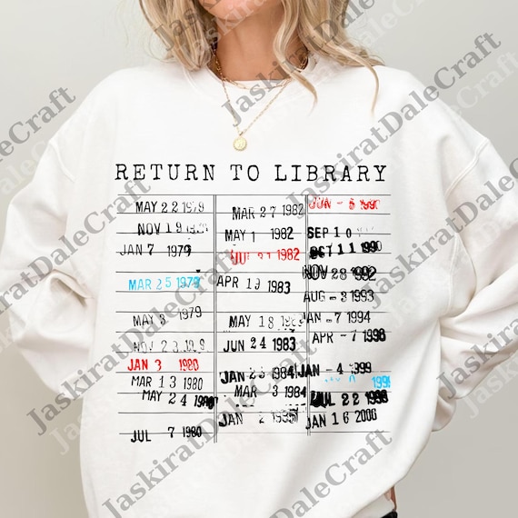 Return to Library png, Vintage Library Card Book Due Date Digital File, Bookish Gift for Her Reader Author Librarian English Teacher png
