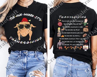 The One Where It's Thanksgiving png, Thanksgiving Friends png, Friends Turkey Digital, Tv show Friends png, Friends Quotes png