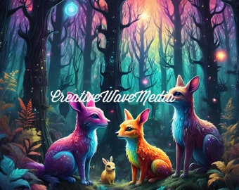 Three Mystical Foxes (LIMITED EDITION)