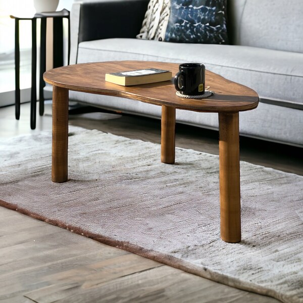 Scandinavian Table, Pumpkin Coffee Table, Wooden Modern Style Coffee Table, Oval Coffee Table, Modern Coffee Table, Side Table, small table