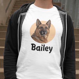 Dog 1 Shirt, Custom Dog Shirt, Pet Shirt, Custom Pet Photo, Personalized Dog Shirt, Dog Mom, Dog dad, Gift for her, Gift for him, Name Tee