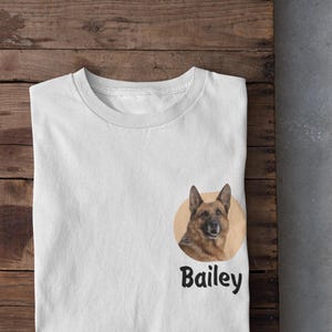 Dog 2 Shirt, Custom Dog Shirt, Pet Shirt, Custom Pet Photo, Personalized Dog Shirt, Dog Mom, Dog dad, Gift for her, Gift for him, Name Tee