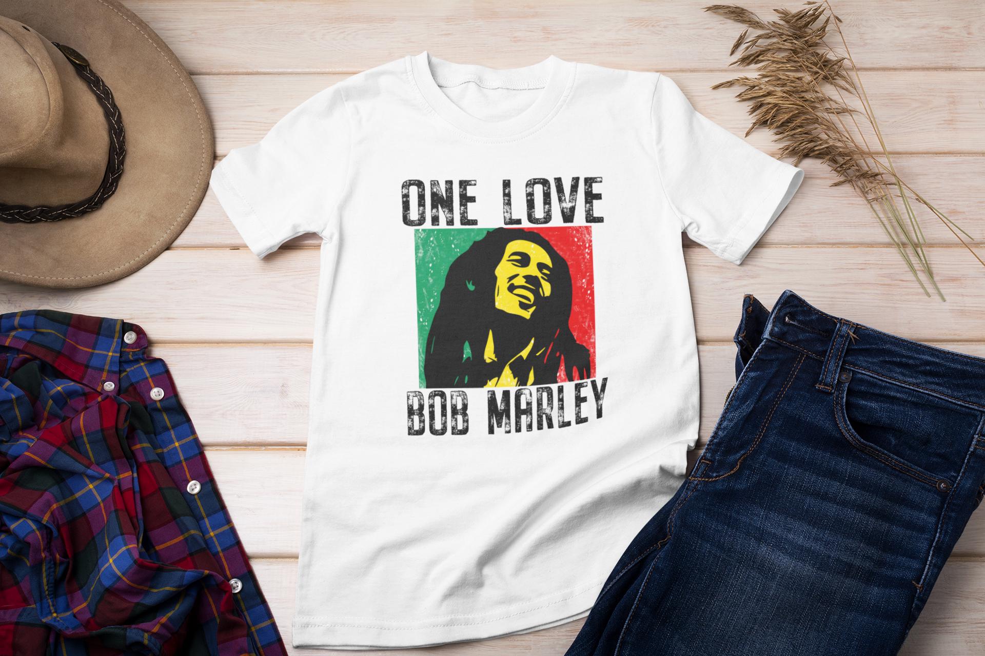 Débardeur Bob Marley – Chansons De Liberté Reggae – Licence Officielle – Homme/Femme/Enfant – Coupe Classique Léger