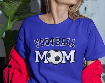 Football mom shirt, Custom Football shirts, Mothers day gift, Mom Birthday gift, Football personalized shirt, football shirt for mom, soccer