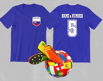 Slovakia National team Football Shirt, Custom Name Slovakia Shirt, Custom Football Shirt, Soccer Shirt, National Team Shirt, Football Team