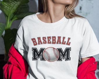 Baseball mom shirt, Custom Baseball shirts, Mothers day gift, Mom Birthday gift, Baseball custom shirt, sports mom, baseball shirt for women