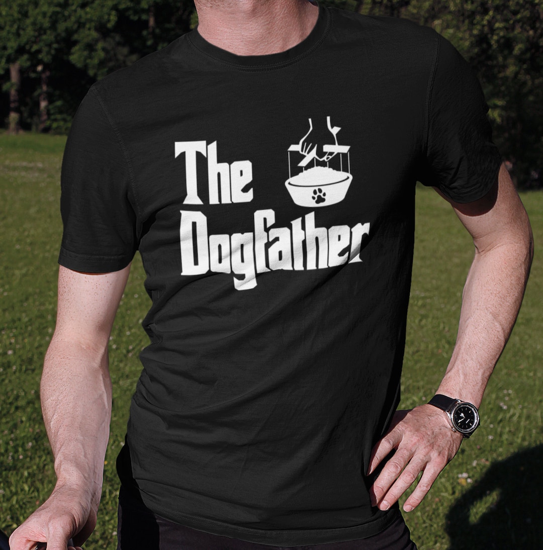 Silk Road Tees The Dogfather T-Shirt - Funny Pet Lover Gift, Men's Black Tee (XXXXX-Large) - View #7