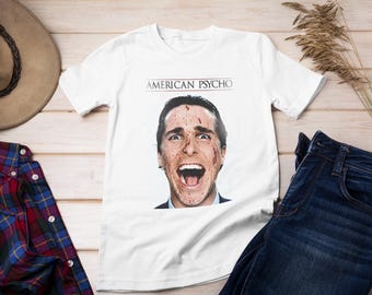 American Psycho Shirt, American Psycho Movie Shirts, Patrick Bateman shirt, Movie T-shirts, Horror Movie T-shirts, scream movie shirts
