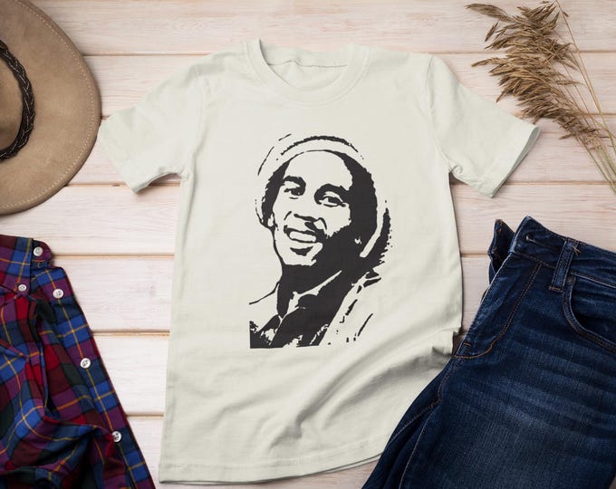 Bob Marley Silhouette T-Shirt, Bob Marley shirts, One Love Shirt, Bob Marley One Love shirt, Music shirt, Bob Marley Reggae shirt, Jamaican