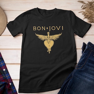 Bon Jovi 02 Shirt, Bon Jovi Vintage shirt, Bon Jovi Rock Band, Bon Jovi Fan Shirt, Rock t-shirt, Music T-shirts, Rock bands shirts