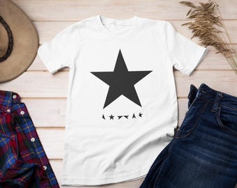 David Bowie Blackstar Shirt, David Bowie Shirts, Bowie Rock T-shirts, Rock N Roll Shirt, Rock music t-shirt, David Bowie Rebel shirt, Rebel