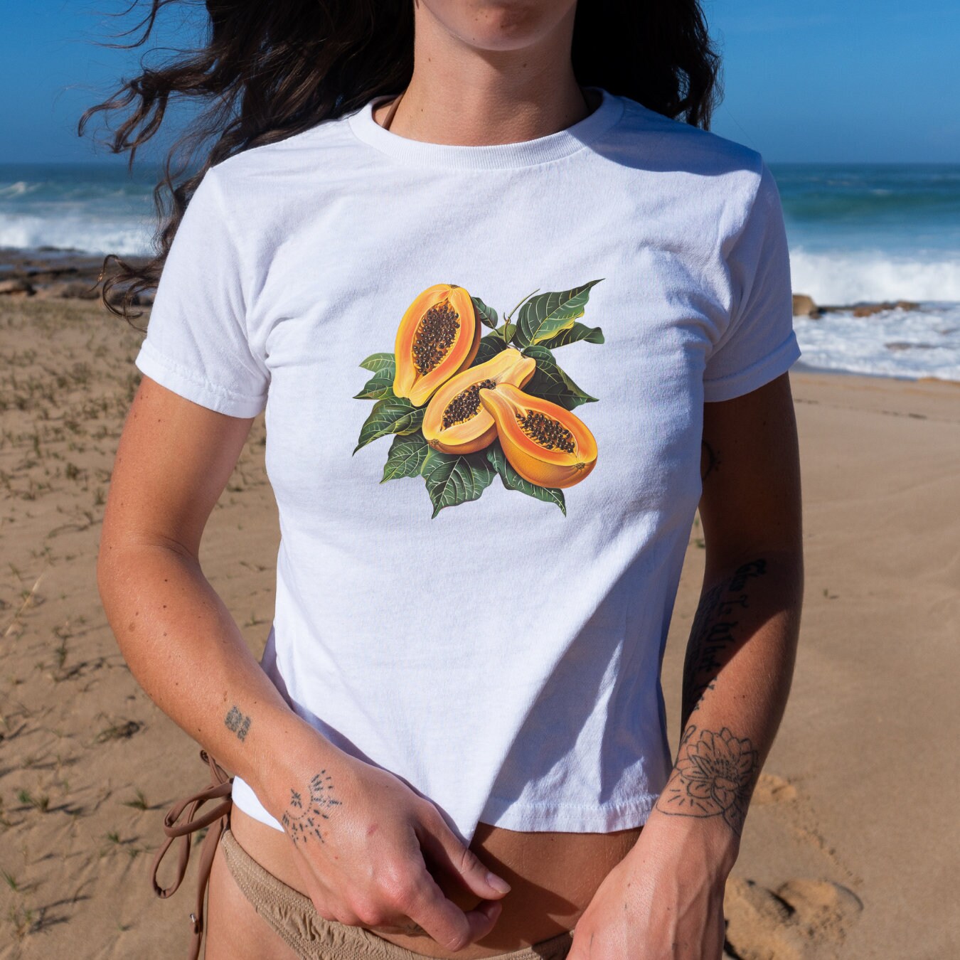Vintage 90’s fruits de provence baby tee