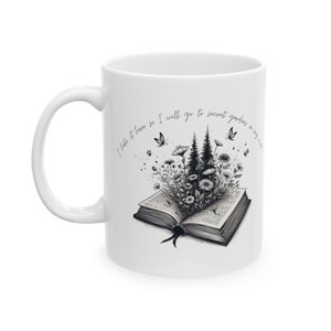 Secret Garden Book Mug: Tortured Poets Lyrics Coffee Cup image 2
