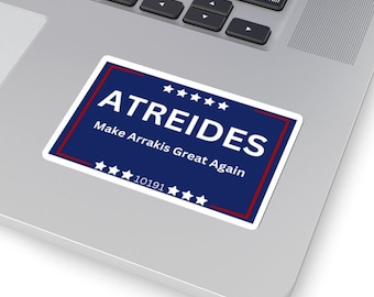 Make Arrakis Great Again Dune Sticker, Funny Dune merchandise, Dune Political Sticker, House Atreides Dune Sticker