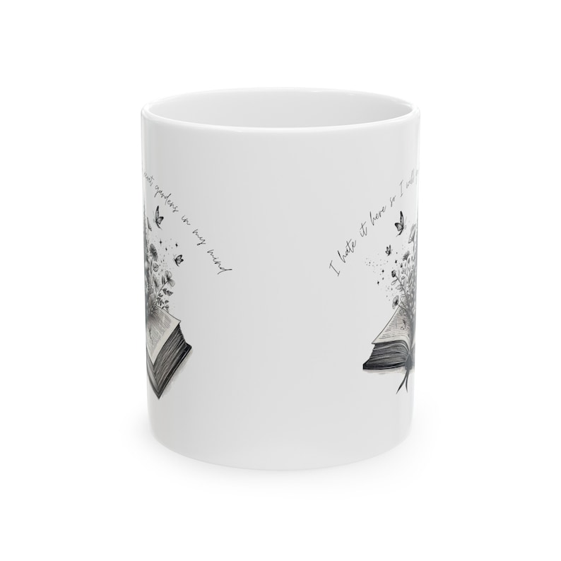 Secret Garden Book Mug: Tortured Poets Lyrics Coffee Cup image 3