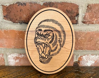 Gorilla Tattoo Flash Wall Decor