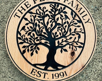 Tree of Life Custom Wood Sign