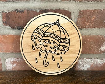 Cloudy Day Flash Wall Decor - Cherry