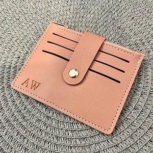 Personalised card holder, custom coin purse, women's wallet, bridesmaid gift, teacher gift, birthday, bridal party present, Christmas gift