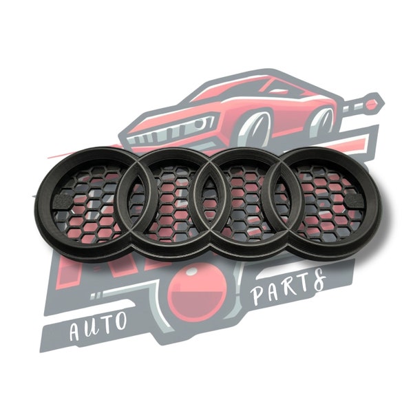 Audi emblem for all honeycomb grille / Audi badge matte finish