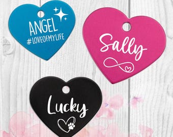 Herzmarke • Hundemarke • Glücksbringer • Halftermarke • personalisiert • graviert