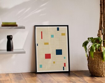 Mid Century Modern 14 Poster Art Print, Mid Century Modern, Arte murale retrò, Arredamento per la casa, Arte retrò, Arte di metà secolo, Arte geometrica