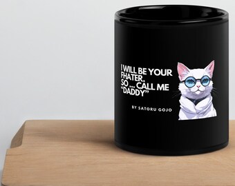 Taza Anime  Jujutsu Kaisen Regalo Perfecto Especial de Gato Bonito para tu Amiga/o Novia/o version Anime de Ceramica