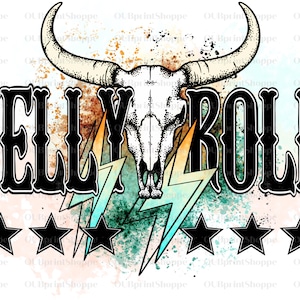 Jelly Roll Longhorn DTF Transfer. Ready to Press. Print ONLY-no shirt!
