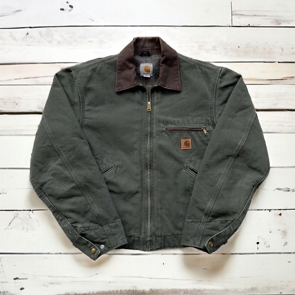 Veste Carhartt Detroit, vintage, Carhartt, Detroit, Veste, Mos Green, Veste Detroit, Veste Detroit, Carhart, J97 Veste Carhartt Detroit