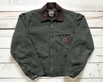 Veste Carhartt Detroit, vintage, Carhartt, Detroit, Veste, Mos Green, Veste Detroit, Veste Detroit, Carhart, J97 Veste Carhartt Detroit