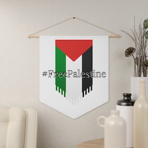 Free Palestine Home Decor Pennant