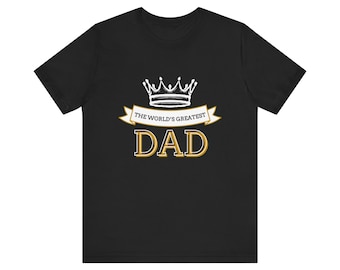 T-shirt Le plus grand papa du monde (blanc)