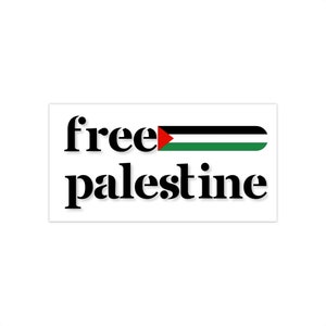 Free Palestine Bumper Sticker | Palestine Flag | Palestine Sticker