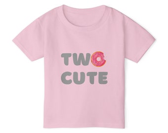T-shirt 2e anniversaire - Deux mignons donuts