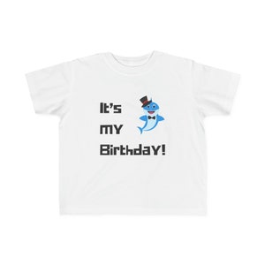 T-shirt anniversaire bébé requin image 1