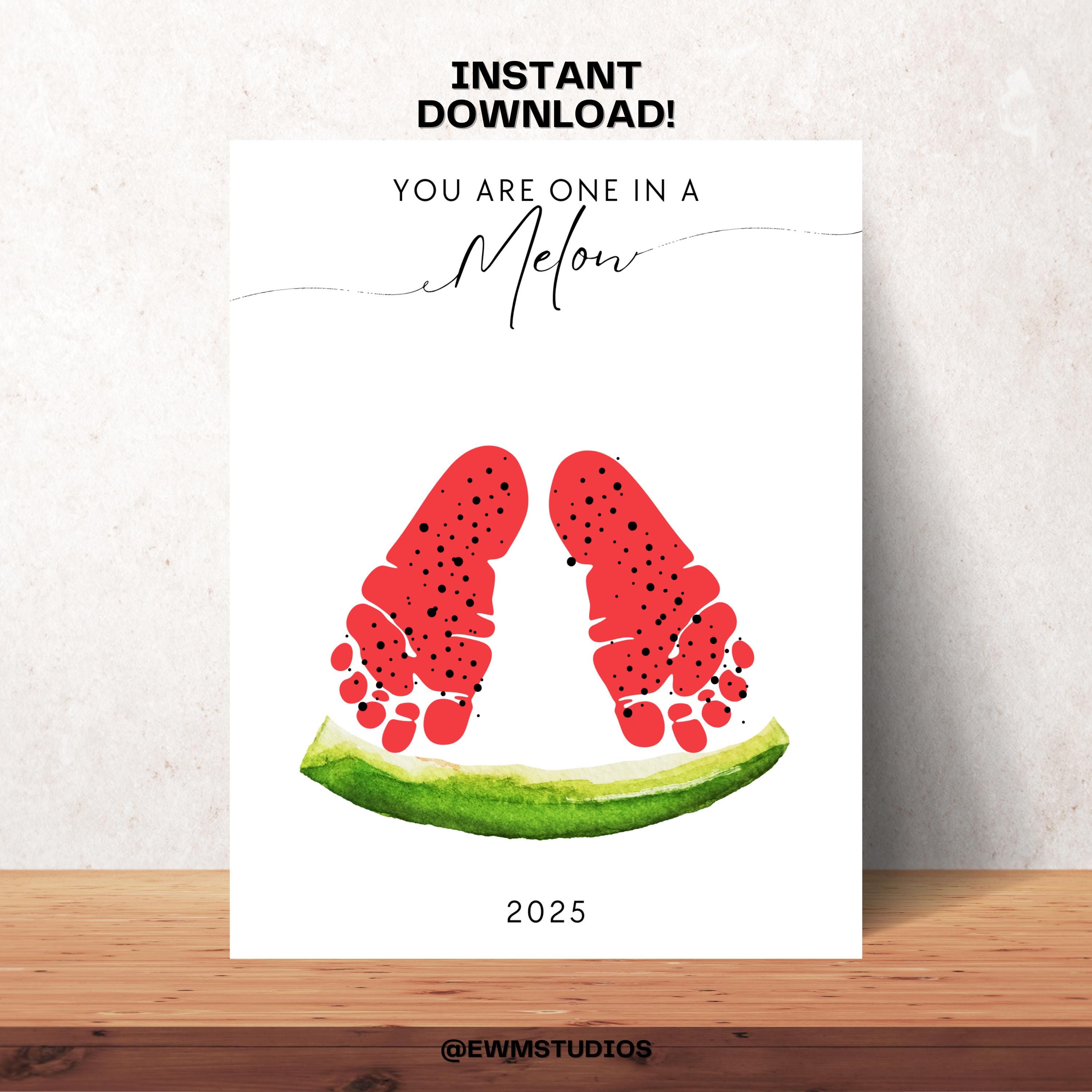 39 Fun Watermelon Crafts for Kids to Break Summer Boredom 12 Watermelon Handprint Craft Printable Summer Crafts One in a Melon…