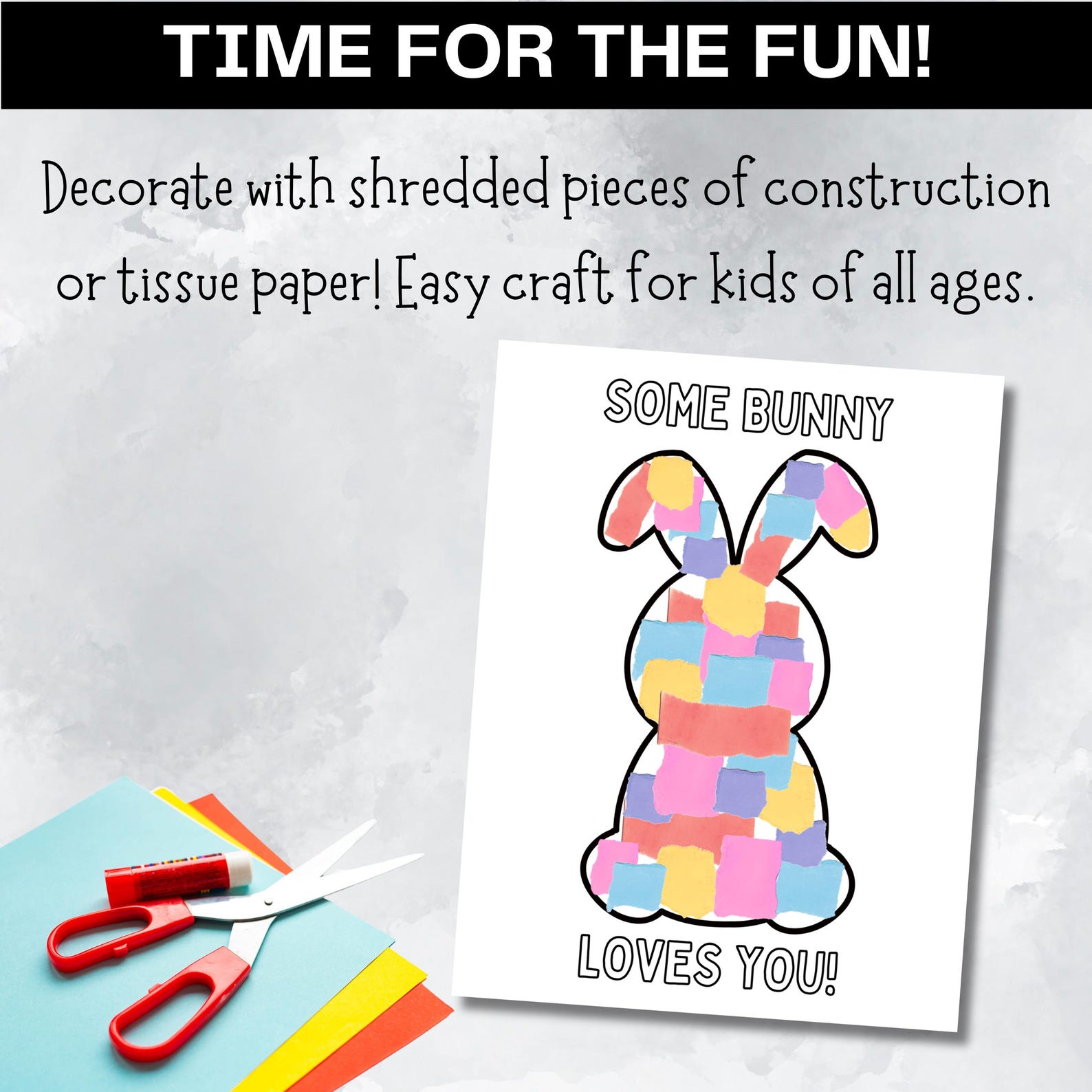 Easter Bunny Craft Template Simple DIY Easter Activities for Kids Easy ...