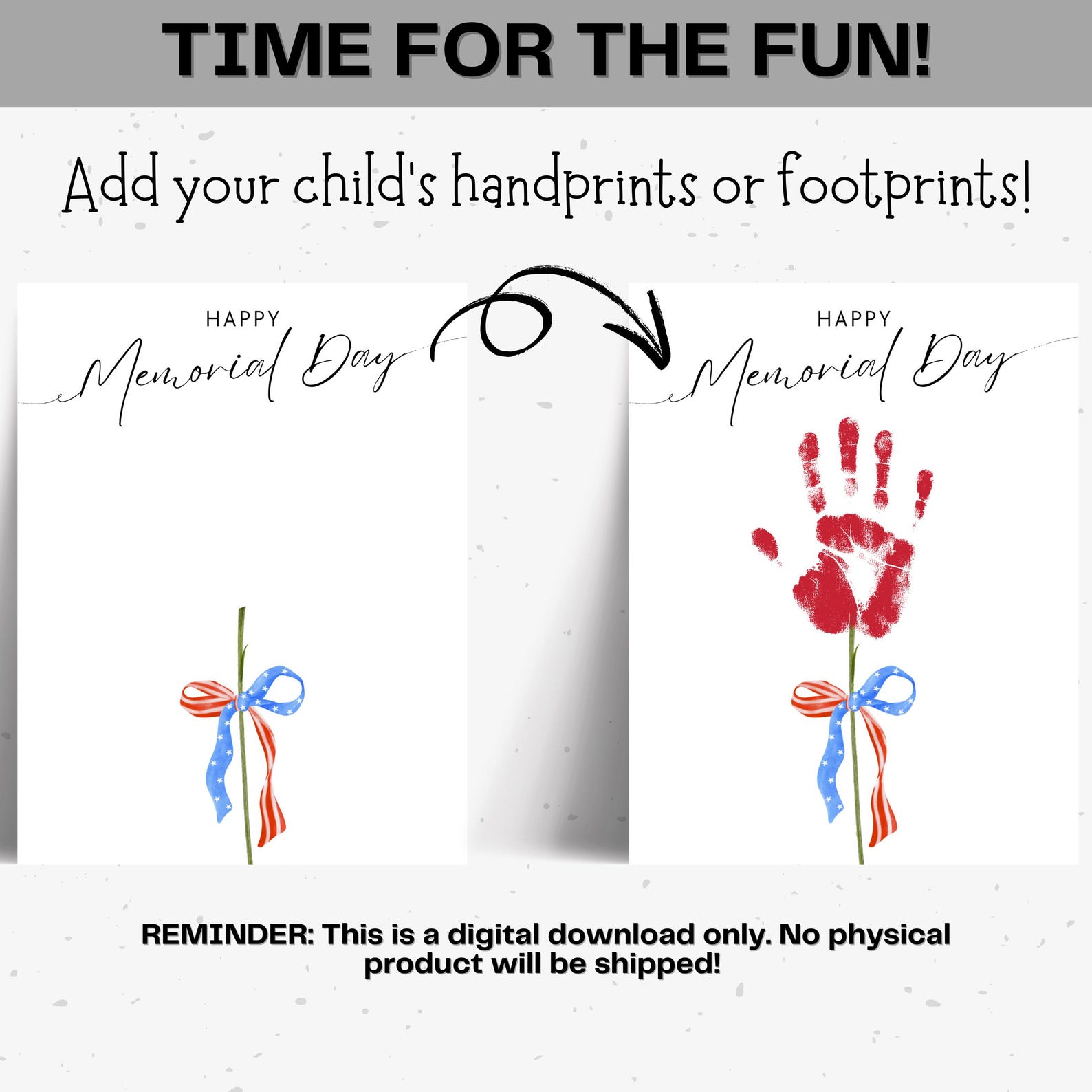 Memorial Day Craft Patriotic Printables Memorial Day Flower Handprint